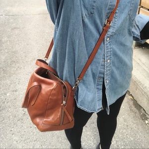 Rachel Fossil leather satchel